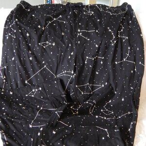 SVAHAUSA GLOW IN THE DARK CONSTELLATION LOUNGE PANTS PLUS SIZE 5XL 30W BLACK NWT